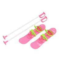 BABY MIX dětské lyže s vázáním a holemi BIG FOOT 42 cm růžová BABY MIX dětské lyže s vázáním a holemi BIG FOOT 42 cm růžová