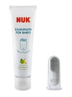 NUK dětská zubní pasta a náprstek bílá NUK dětská zubní pasta a náprstek bílá