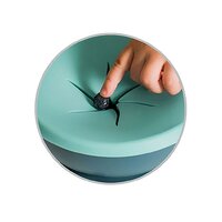 BABY ONO miska na svačinku s víčky a přísavkou zelená