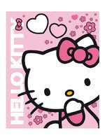 KAUFMANN dětská oboustranná auto deka Hello Kitty 120 x 150 cm růžová KAUFMANN dětská oboustranná auto deka Hello Kitty 120 x 150 cm růžová