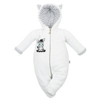 NEW BABY zimní overal ZEBRA bílá vel. 68