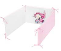 BELISIMA pětidílné dětské povlečení 90x120 cm UNICORN růžová