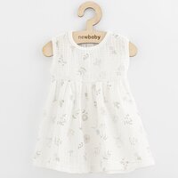 NEW BABY mušelínové šaty Zoe bílá vel. 56