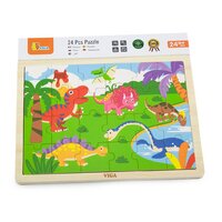 VIGA dětské dřevěné puzzle Dino