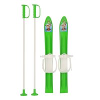 BABY MIX dětské lyže s vázáním a holemi 60 cm zelená BABY MIX dětské lyže s vázáním a holemi 60 cm zelená