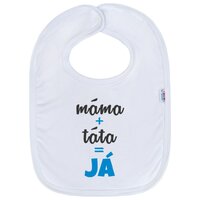 NEW BABY kojenecký bavlněný bryndák MÁMA+TÁTA=JÁ modrá NEW BABY kojenecký bavlněný bryndák MÁMA+TÁTA=JÁ modrá