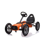 BABY MIX dětská šlapací motokára Go-kart Buggy oranžová