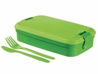 Svačinový box LUNCH &amp; GO box - zelený CURVER