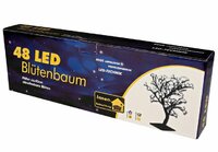 Dekorativní LED osvětlení - strom s květy - 45 cm, studená bílá