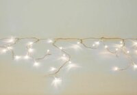 Vánoční světelný déšť 200 LED teple bílá - 4 m