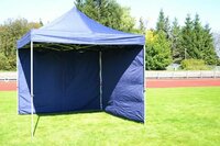 GARTHEN zahradní párty stan nůžkový PROFI 3 x 3 m + 4 boční stěny modrá