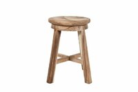 DIVERO zahradní dřevěná stolička masiv