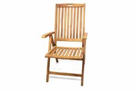 DIVERO zahradní dřevěná skládací židle GARTH