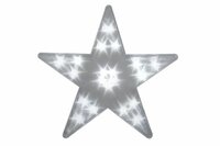 Vánoční dekorace - Světelná hvězda - 20 LED, 35 cm