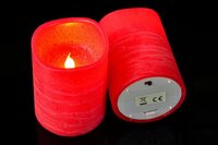Dekorativní LED sada - 3 adventní svíčky - červená