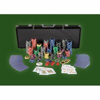 Pokerový set, 500 žetonů Ultimate black