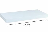 Nástěnná police STILISTA VOLATO - lesklá bílá 70 cm Nástěnná police STILISTA VOLATO - lesklá bílá 70 cm