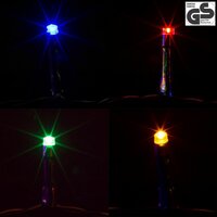 Vánoční LED osvětlení 40 m - barevné 400 LED - zelený kabel