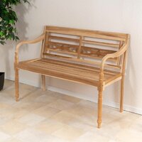 DIVERO zahradní dřevěná lavice 120 cm