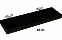 Nástěnná police STILISTA SALIENTO - hnědočerná 50 cm Nástěnná police STILISTA SALIENTO - hnědočerná 50 cm