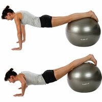 Gymnastický míč MOVIT s pumpou - 75 cm - stříbrný Gymnastický míč MOVIT s pumpou - 75 cm - stříbrný