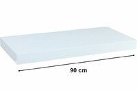 Nástěnná police STILISTA VOLATO - lesklá bílá 90 cm Nástěnná police STILISTA VOLATO - lesklá bílá 90 cm