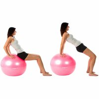 Gymnastický míč MOVIT s pumpou - 75 cm - stříbrný Gymnastický míč MOVIT s pumpou - 75 cm - stříbrný