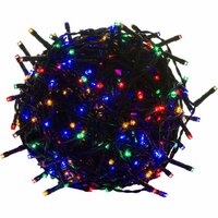 Vánoční LED osvětlení 5 m - barevné 50 LED - zelený kabel Vánoční LED osvětlení 5 m - barevné 50 LED - zelený kabel