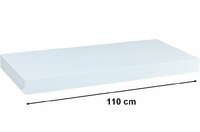 Nástěnná police STILISTA VOLATO - lesklá bílá 110 cm Nástěnná police STILISTA VOLATO - lesklá bílá 110 cm