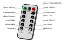 Vánoční dekorativní osvětlení - rampouchy - 40 LED studená bílá + ovladač