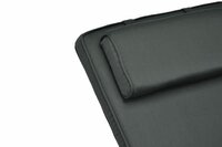 DIVERO sada 4 ks polstr na židli GARTH antracitová