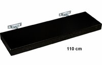 Nástěnná police STILISTA SALIENTO - hnědočerná 110 cm Nástěnná police STILISTA SALIENTO - hnědočerná 110 cm