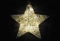 Vánoční dekorace - vánoční hvězda - 25 cm, 10 LED diod