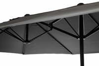 GARTHEN zahradní slunečník XXL 450 cm antracitová