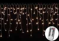 Vánoční světelný déšť 400 LED teple bílá - 10 m + ovladač Vánoční světelný déšť 400 LED teple bílá - 10 m + ovladač