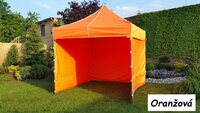 TRADGARD zahradní párty stan PROFI STEEL 3 x 3 m oranžová