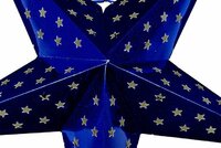 Vánoční dekorace - hvězda s časovačem 60 cm - 10 LED, modrá