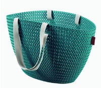 Taška nákupní, pikniková bag imitace háčkování- modrá CURVER