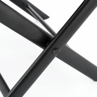 GARTHEN zahradní sklopná stolička černá