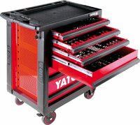 YATO pojízdná skříňka s nářadím - 6 zásuvek červená