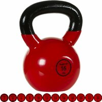 Činka kettlebell činka 16 kg MOVIT s vinylovým potahem