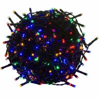 Vánoční LED osvětlení 40 m - barevné 400 LED - zelený kabel