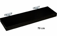 Nástěnná police STILISTA SALIENTO - hnědočerná 70 cm Nástěnná police STILISTA SALIENTO - hnědočerná 70 cm