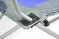Skládací kempingová rybářská židle Divero Deluxe - modro/šedá