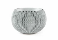 KETER zahradní květináč COZIES KNIT 36 x 23 cm šedá KETER zahradní květináč COZIES KNIT 36 x 23 cm šedá