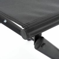 GARTHEN zahradní sklopná stolička černá