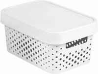 Úložný box INFINITY DOTS 4,5L - bílý Úložný box INFINITY DOTS 4,5L - bílý