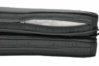 DIVERO sada 4 ks polstr na židli GARTH antracitová