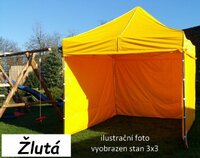 TRADGARD zahradní párty stan PROFI STEEL 3 x 6 m žlutá