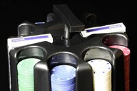 Poker set  200ks - Caddy - Otočný plastový stojan na žetony